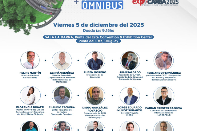 Primer Foro PASAJEROS en EXPOCARGA: Uruguay pone en movimiento el futuro del transporte de personas