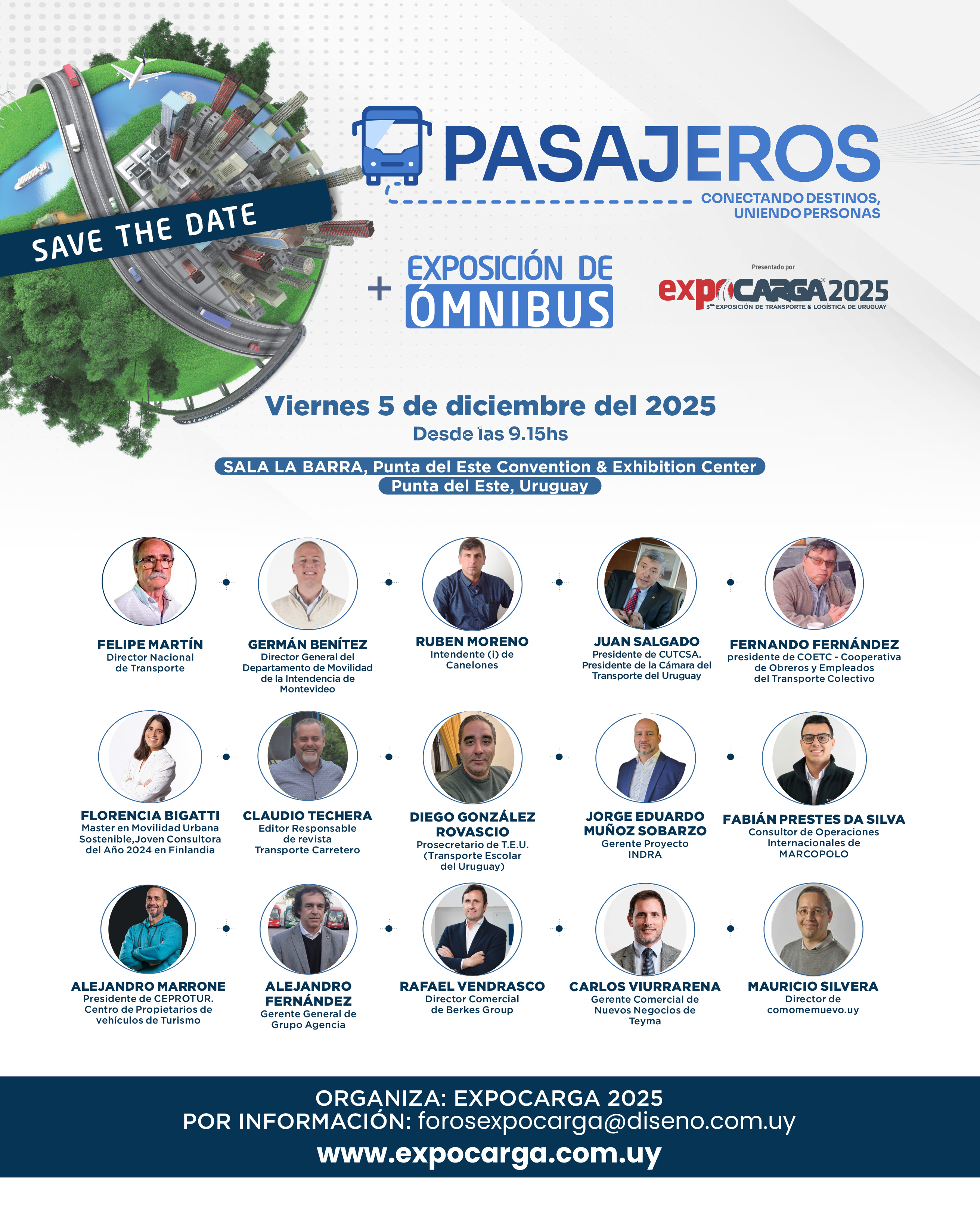 Primer Foro PASAJEROS en EXPOCARGA: Uruguay pone en movimiento el futuro del transporte de personas