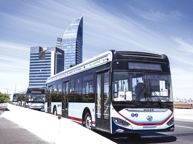 HIGER tiene más de 100 buses eléctricos en Uruguay