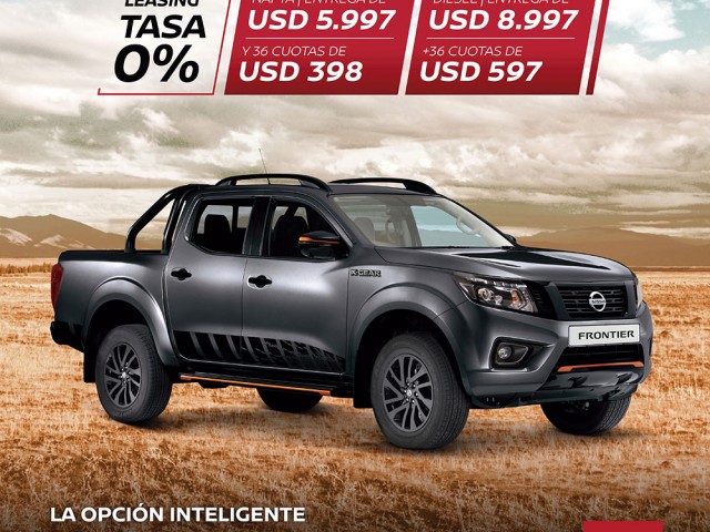 Nissan lanza tasa 0% de financiación para la compra del modelo Frontier por leasing Nissan lanza tasa 0% de financiación para la compra del modelo Frontier por leasing