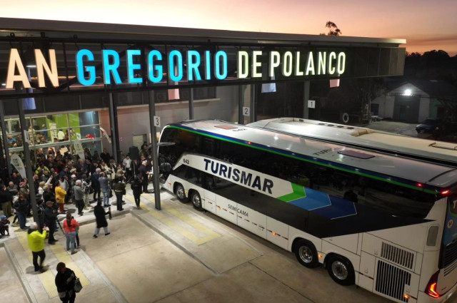 San Gregorio de Polanco celebró la inauguración de su terminal de ómnibus