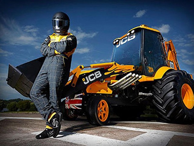 Record del mundo de velocidad para la retroexcavadora JCB GT