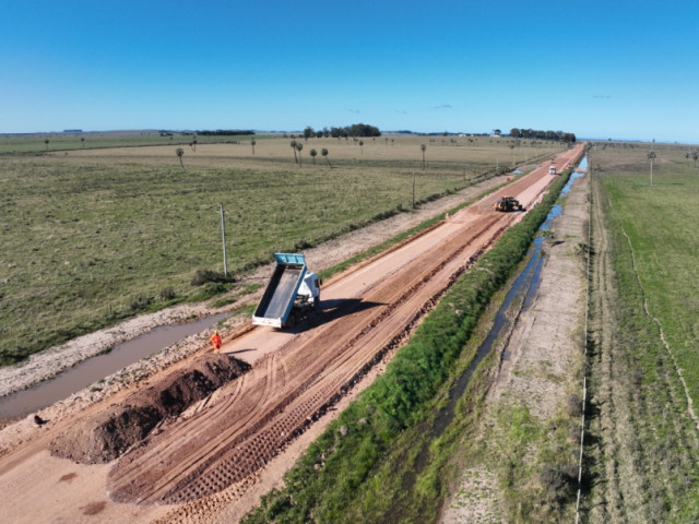 En Rocha: Avanzan las obras de rehabilitación en la Ruta 14